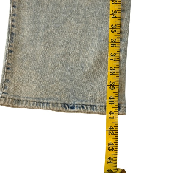 Womens Bootcut Jeans Light Wash Acid Wash Denim Size L - Picture 6 of 9